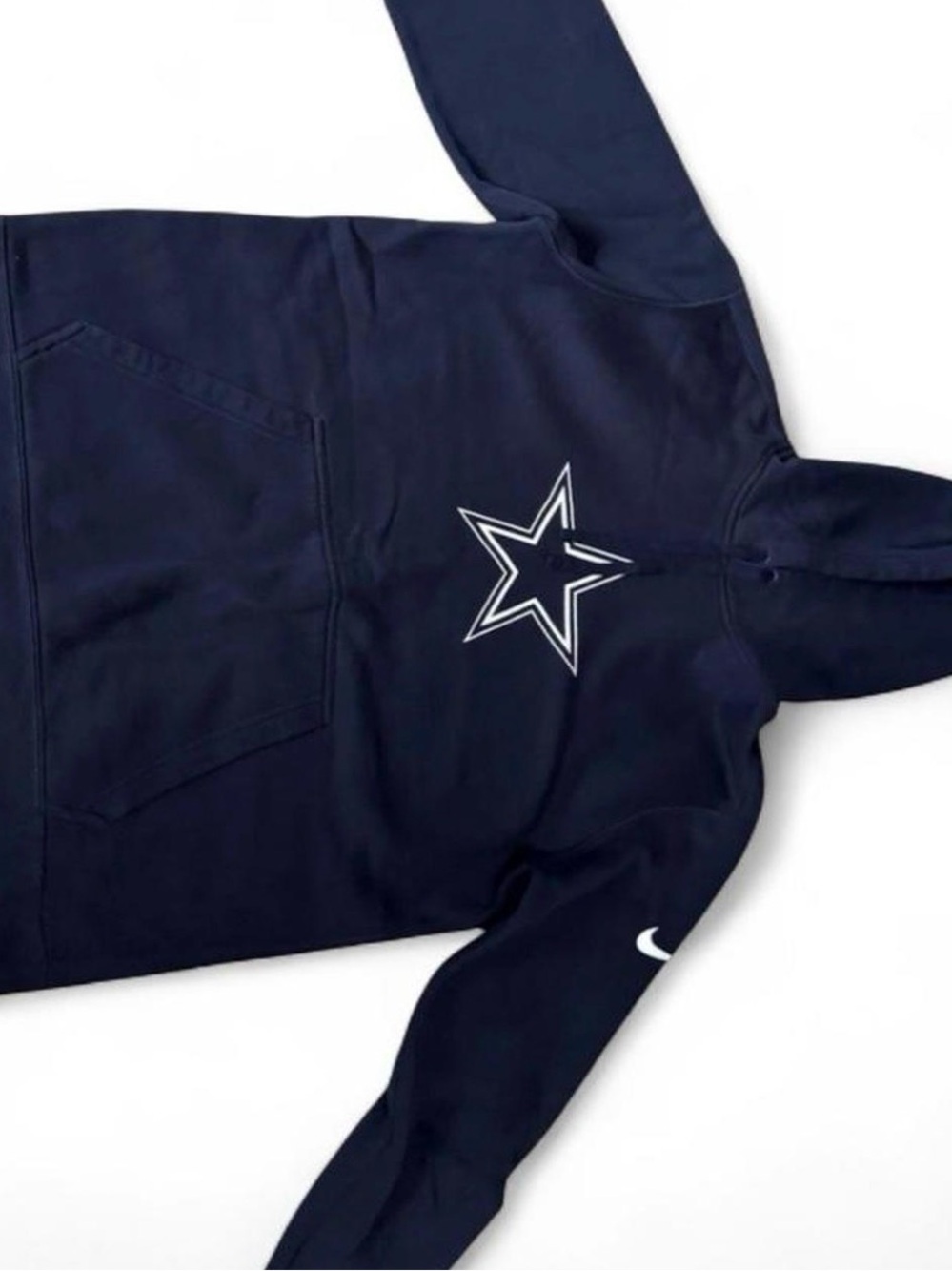 Nike Navy Hoodie with White Star Graphic